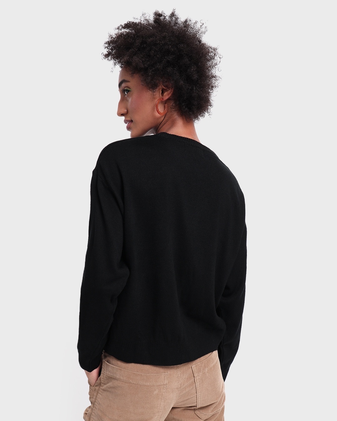 Buy Women's Black Sweater for Women black Online at Bewakoof