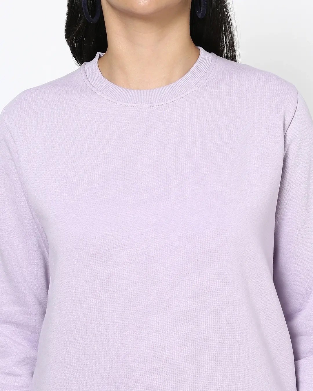 Plain lilac sweatshirt Clearance