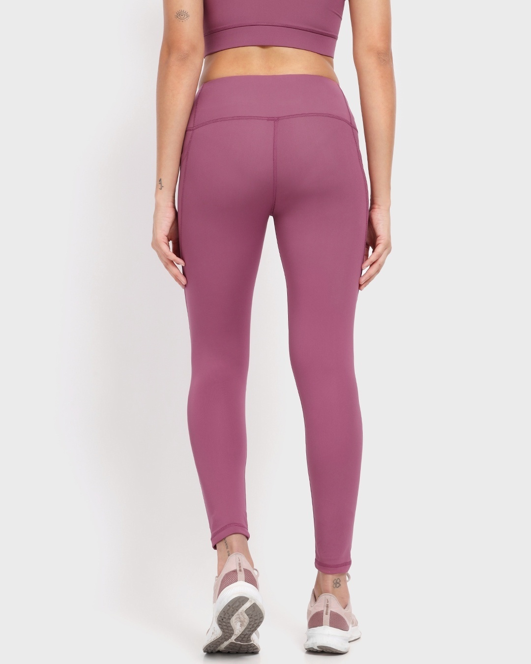 Buy Women's Magenta Training Tights for Women Pink Online at Bewakoof