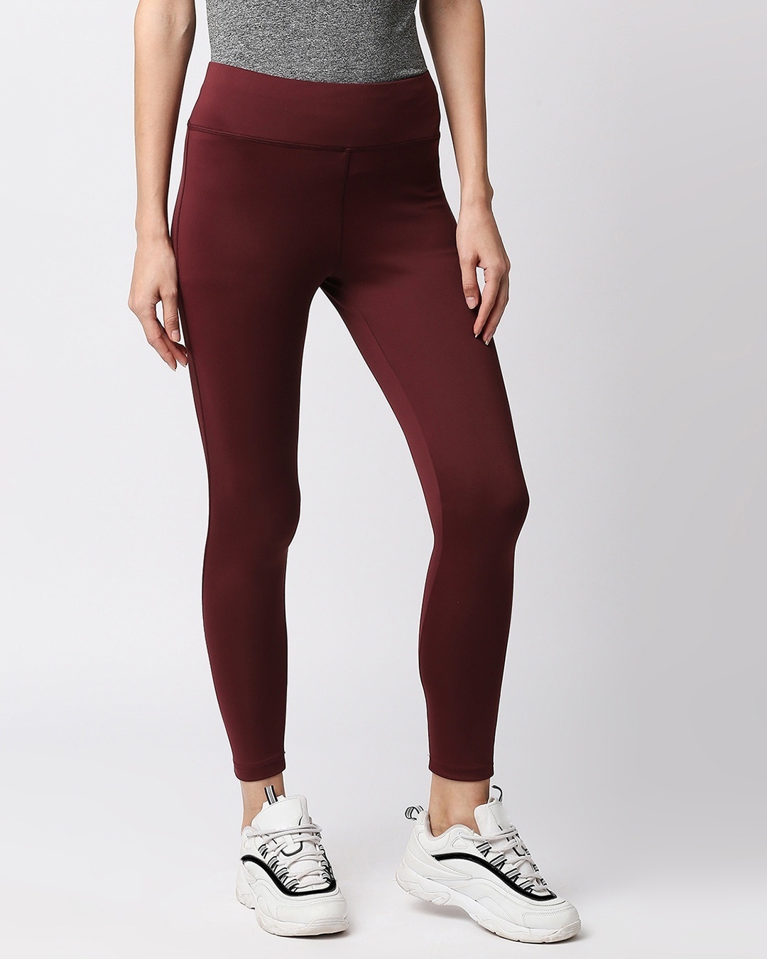 Shop Women's Maroon Casual Tights-Back