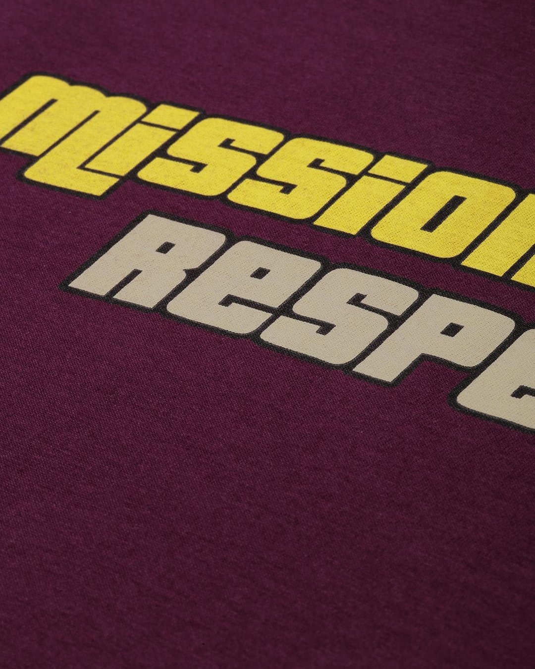 Shop Women's Maroon Mission Passed Typography Oversized T-shirt