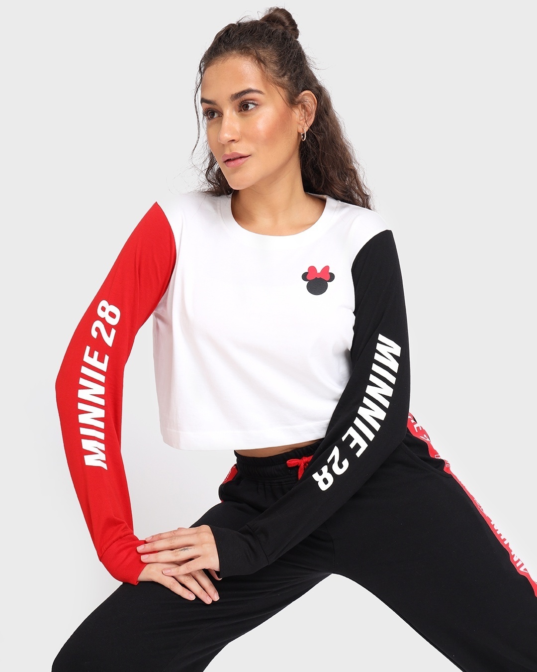 Shop Women's Minnie Full Sleeve Athleisure T-shirt-Front