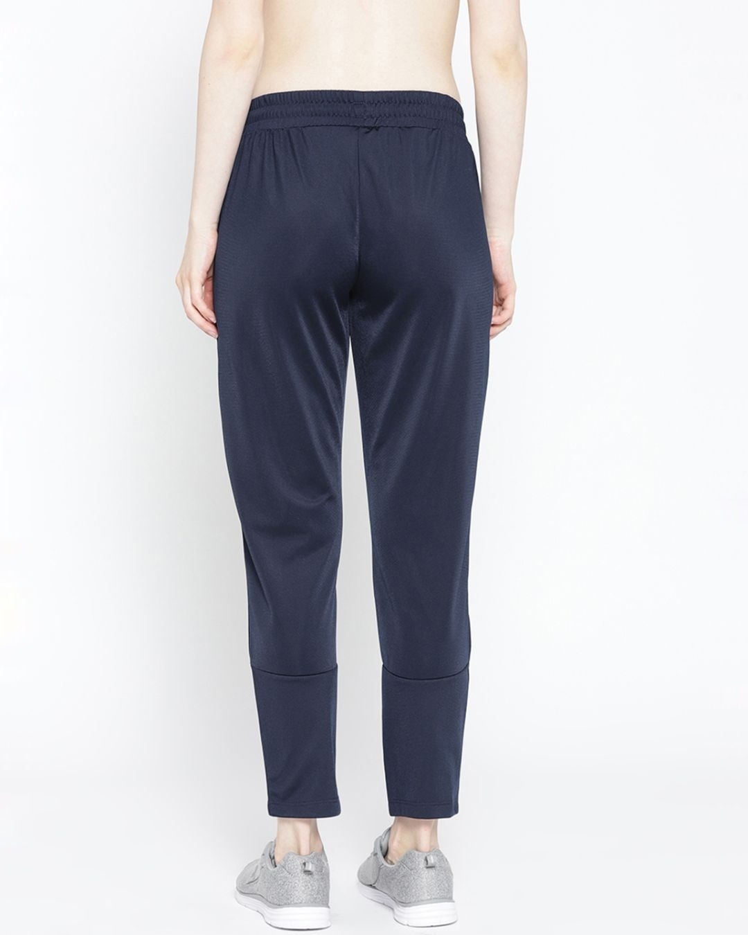 Shop Women's Navy Blue Solis Cropped Track Pants-Back