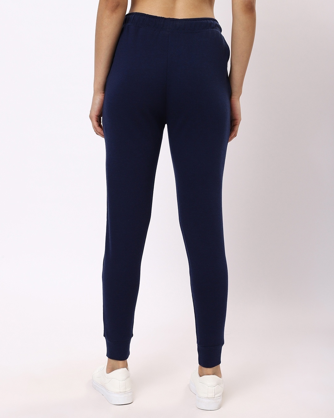 Shop Women's Navy Solid Joggers-Full