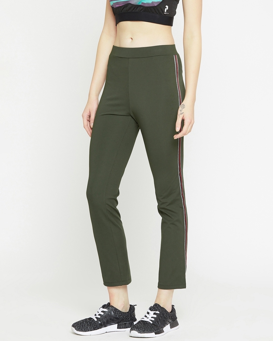 olive track pants