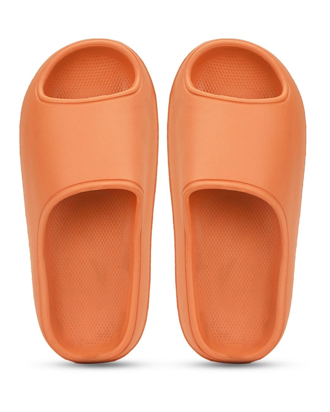 Shop Women's Orange Casual Sliders-Back