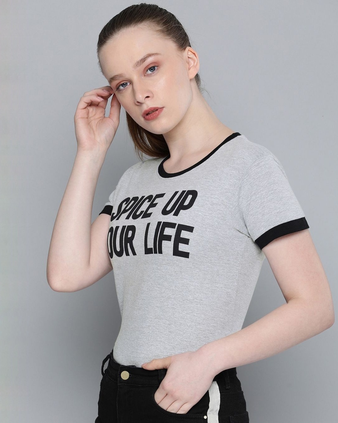 Shop Women's Orange Typography T-shirt-Design