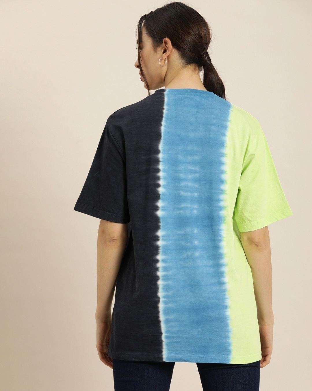 Shop Women's Oversized Tie & Dye T-shirt-Back