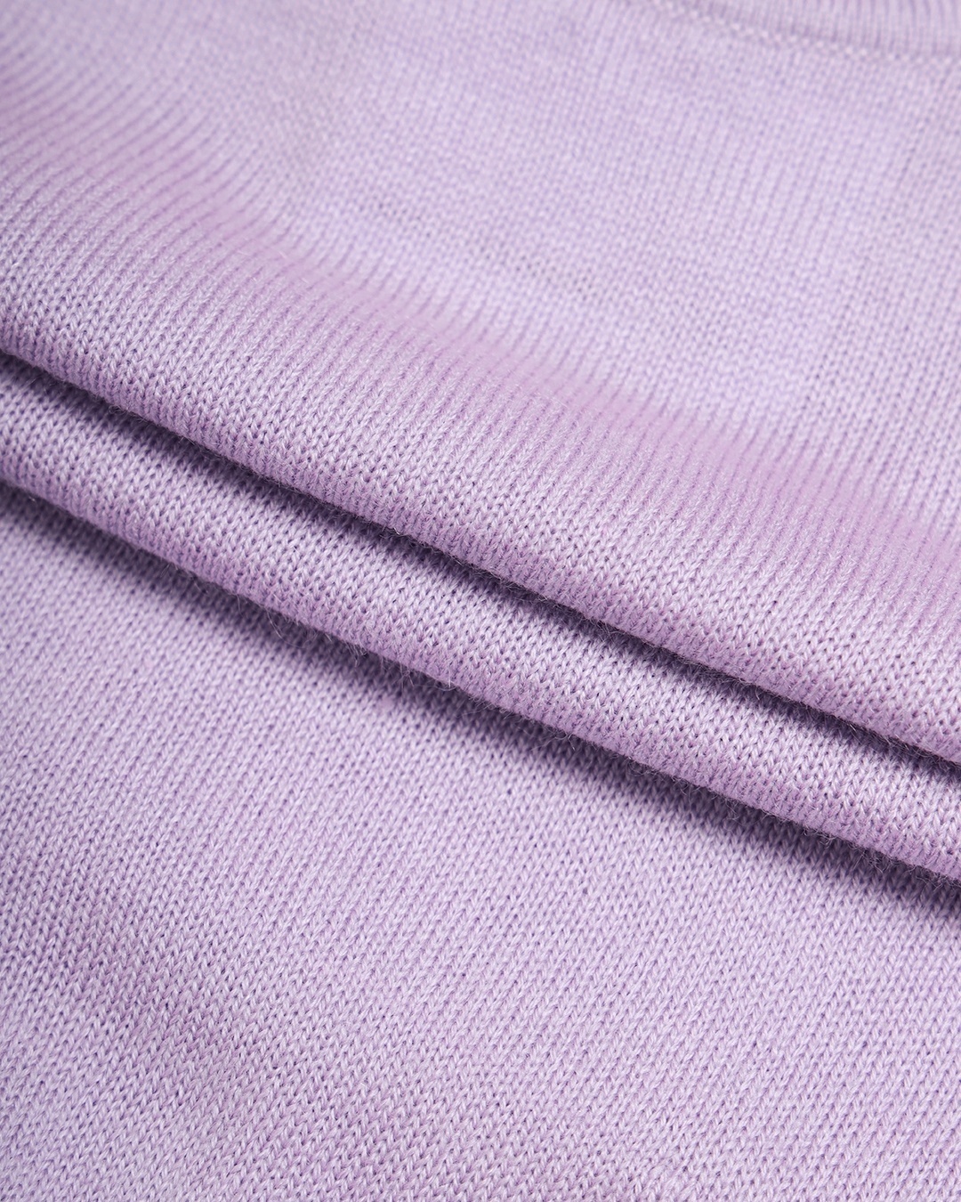 Shop Women's Pastel Lilac High Neck Oversized Crop Sweater