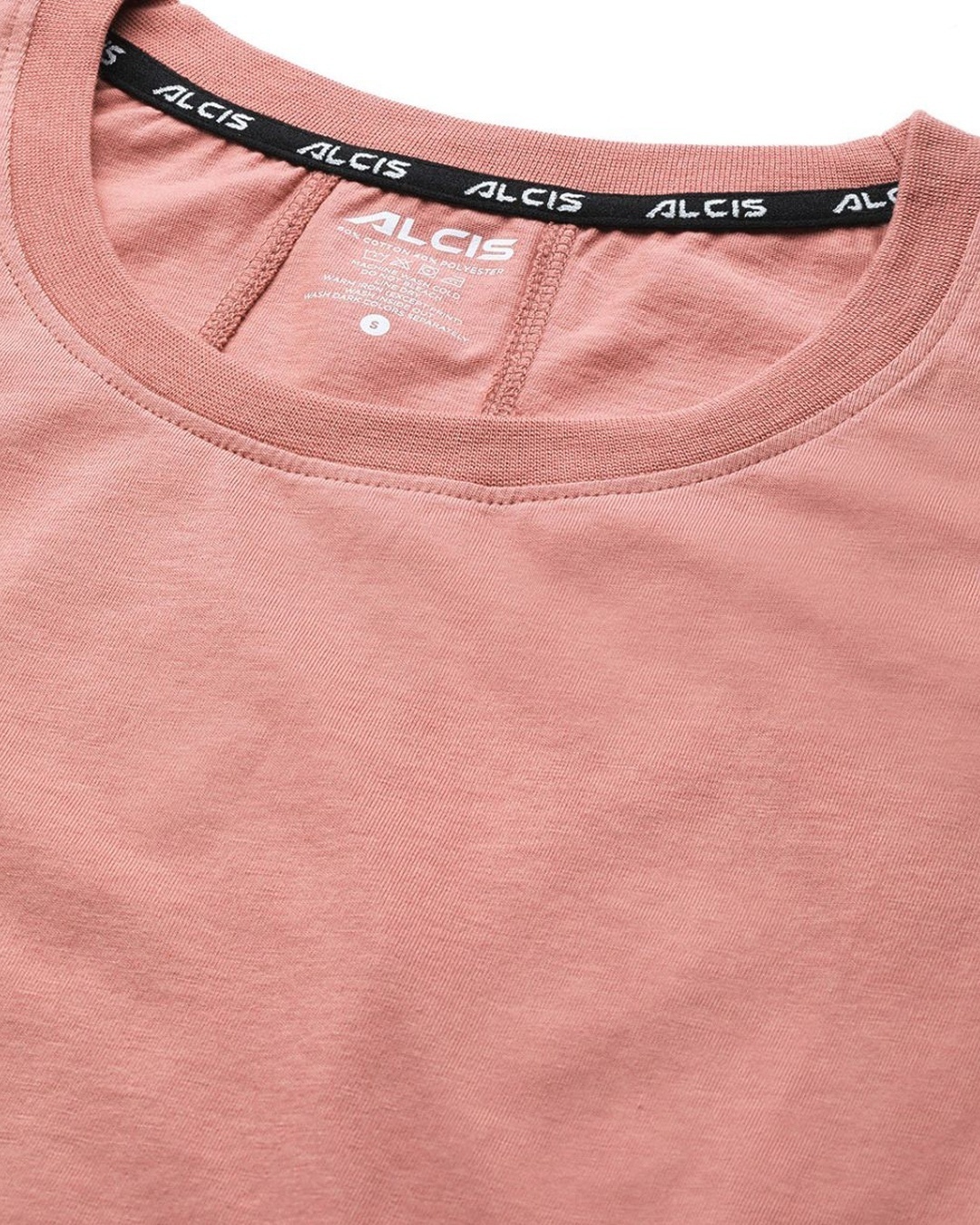 Shop Women's Pink Back Cutout Slim Fit T-shirt