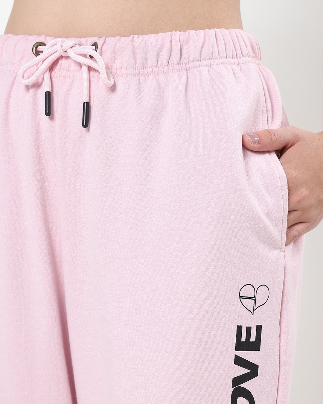 Shop Women's Pink Kill This Love Printed Relaxed Fit Joggers