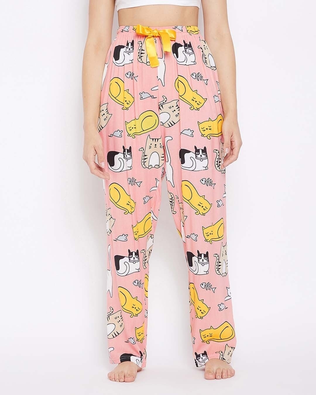 Shop Women's Pink Printed Pyjama