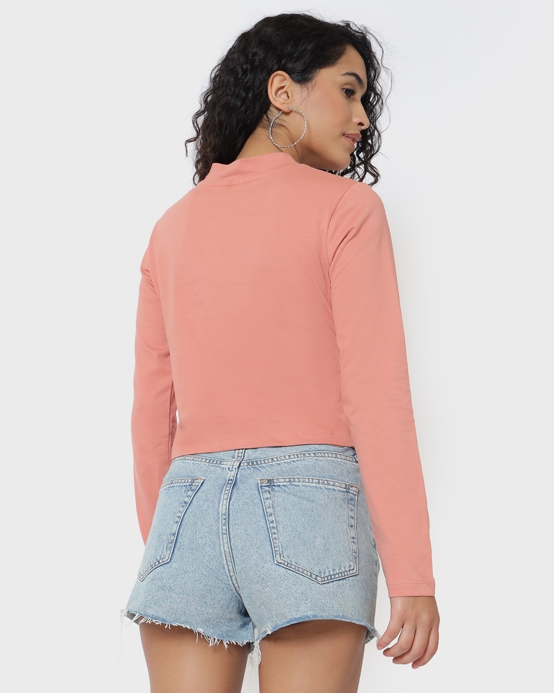 Shop Women's Pink Slim Fit Snug Top-Design