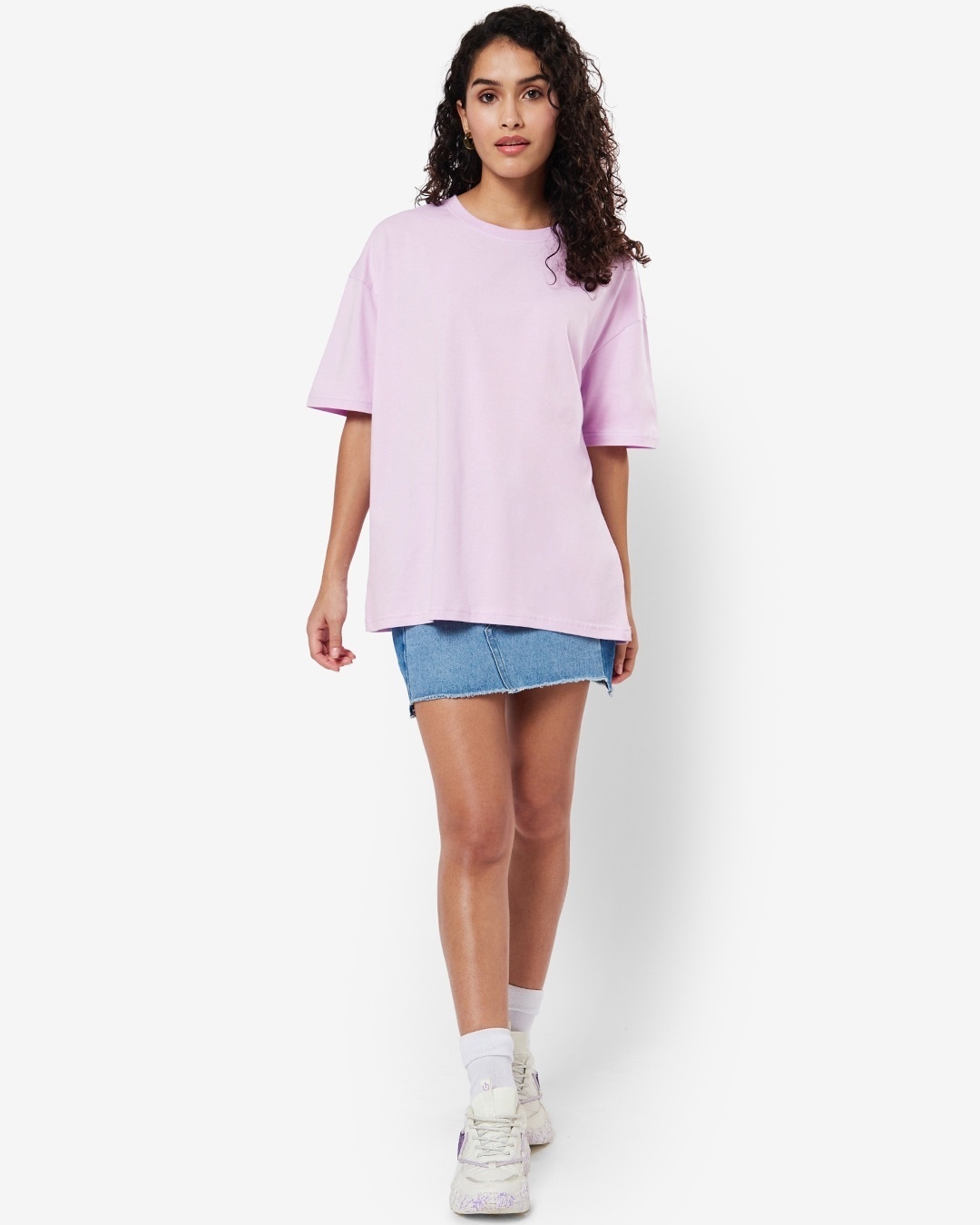 Shop Women's Purple Bloom Oversized T-shirt