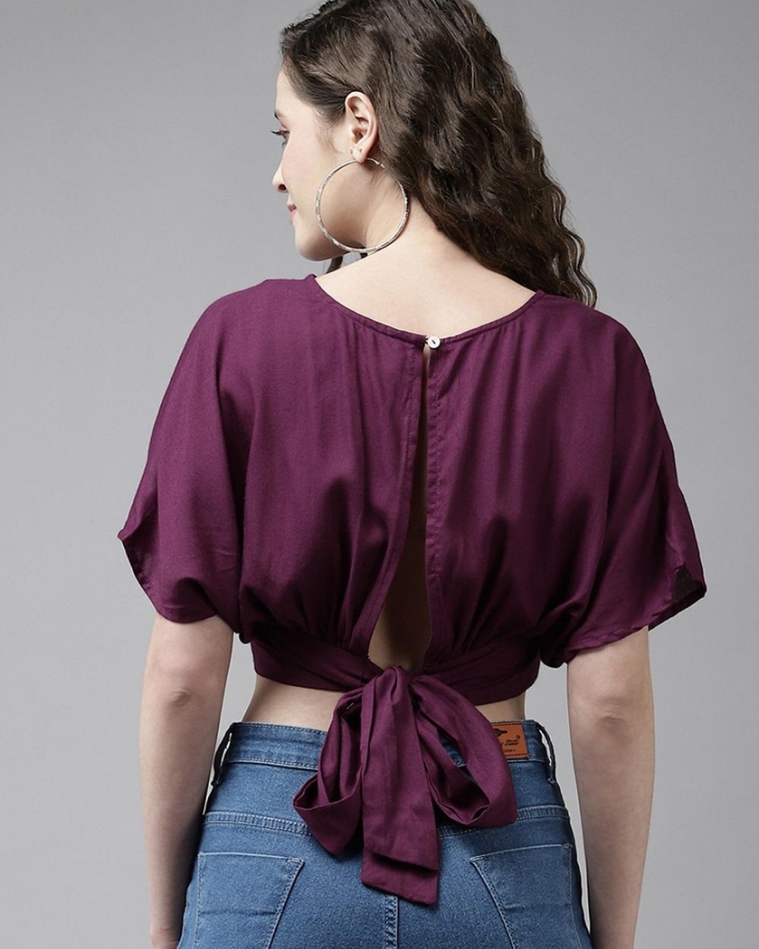 Buy Women's Purple Crop Top for Women Purple Online at Bewakoof