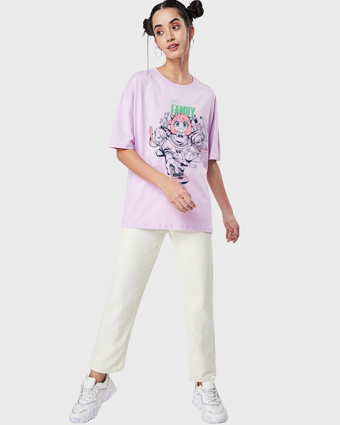 Shop Women's Purple Fight For Remote Graphic Printed Oversized T-shirt-Design