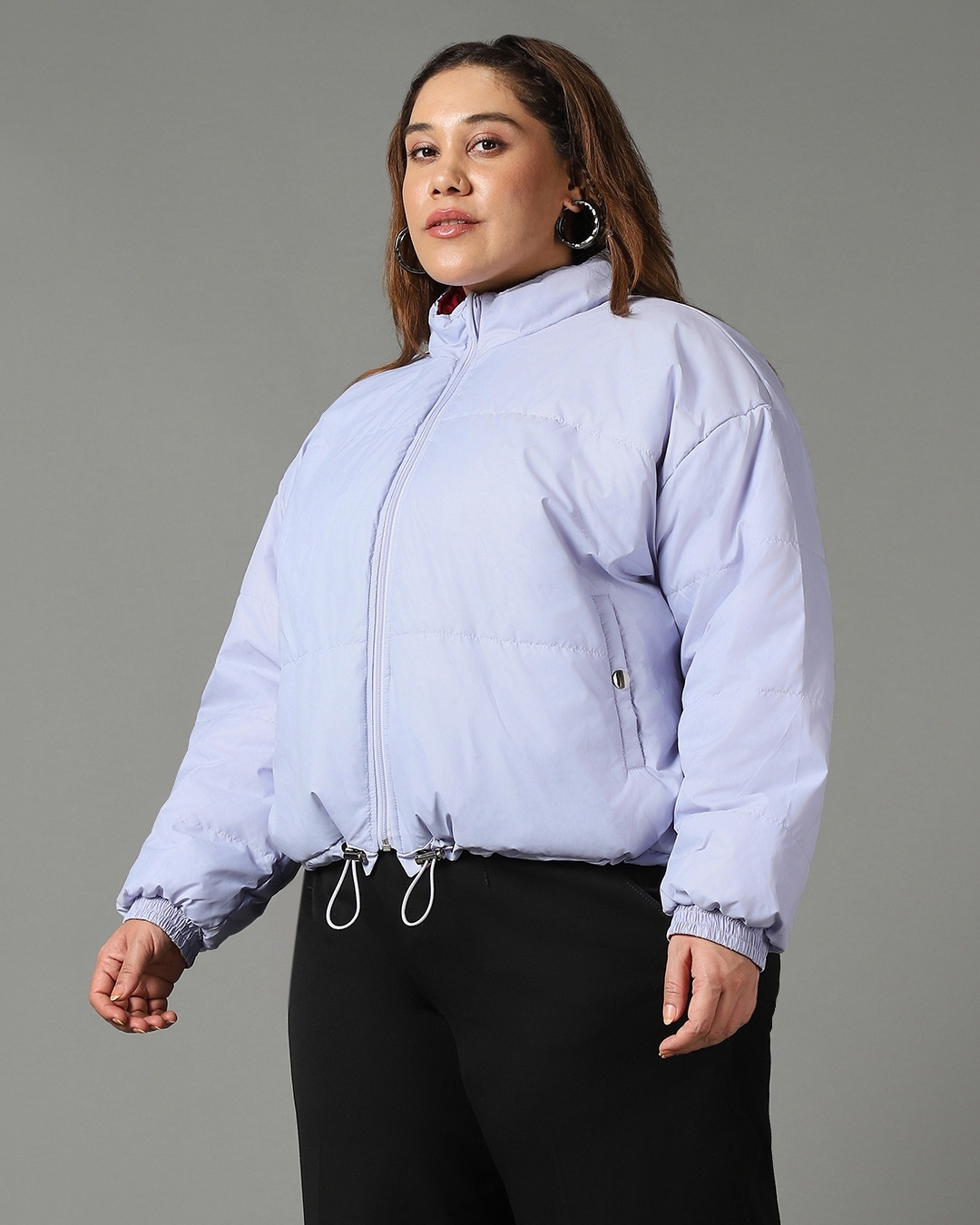 Buy Women's Pink & Purple Reversible Oversized Plus Size Jacket Online ...