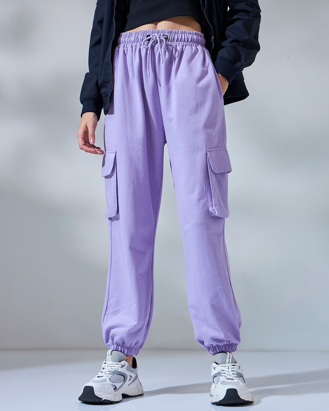 Purple Loose Cargo Pants – Kinky Cloth
