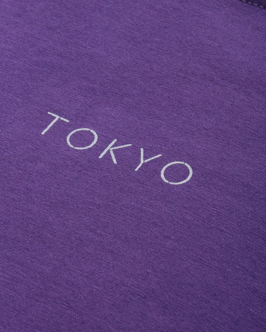 Shop Women's Purple Typography T-shirt-Full