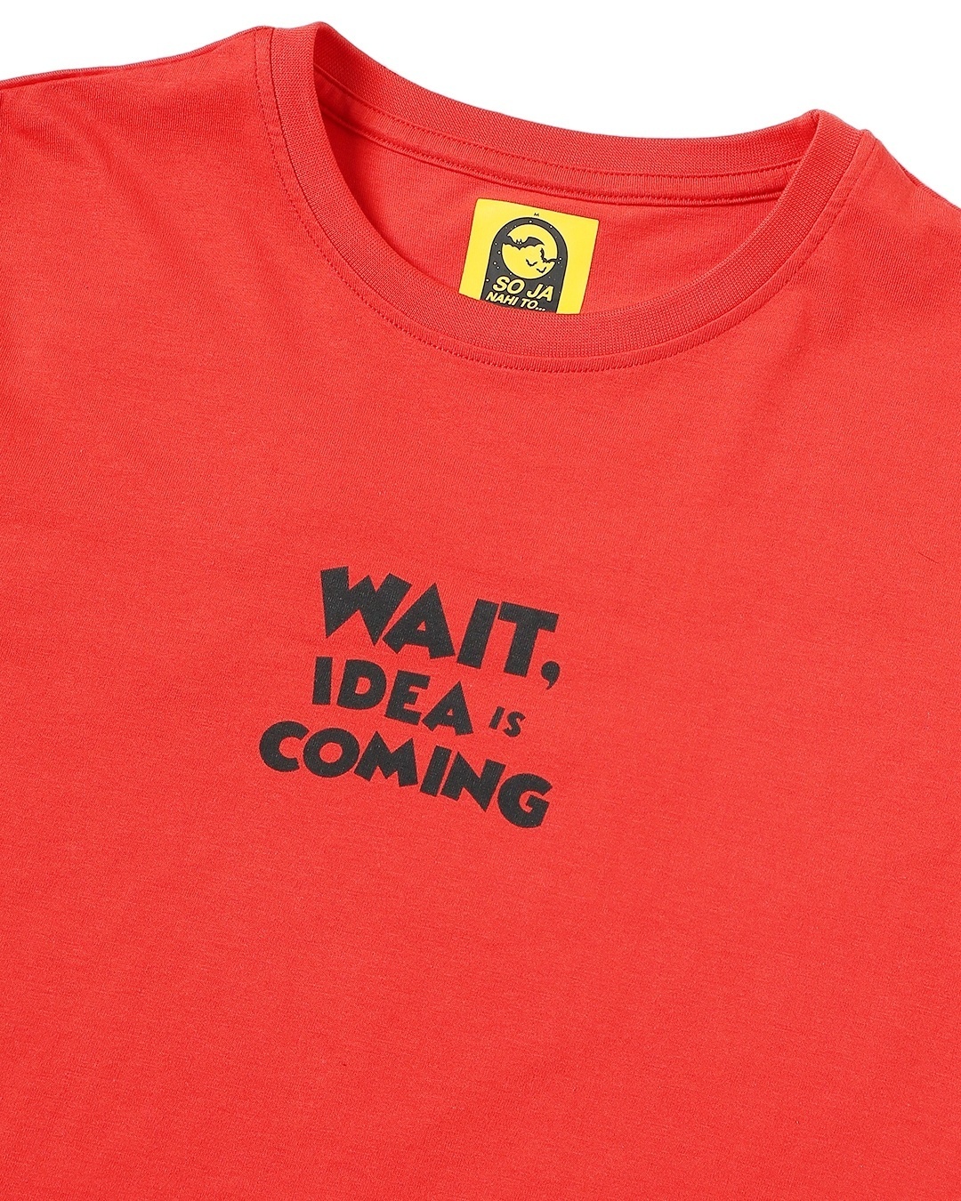 Shop Women's Red & Blue Typography T-shirt & Pyjama Set