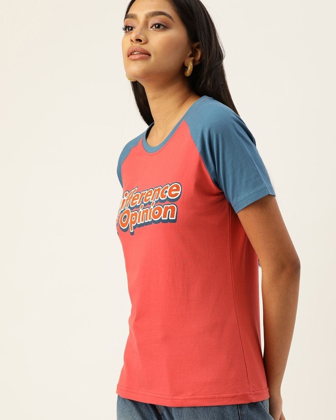 Shop Women's Red Typographic T-shirt-Design