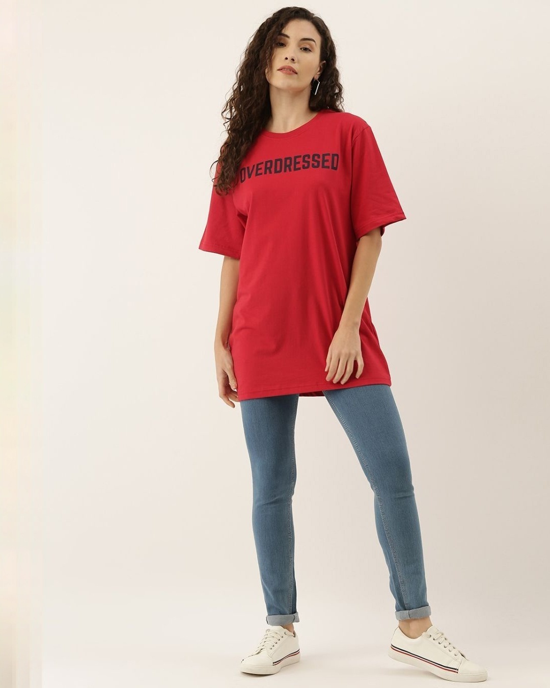 Shop Women's Red Typography T-shirt