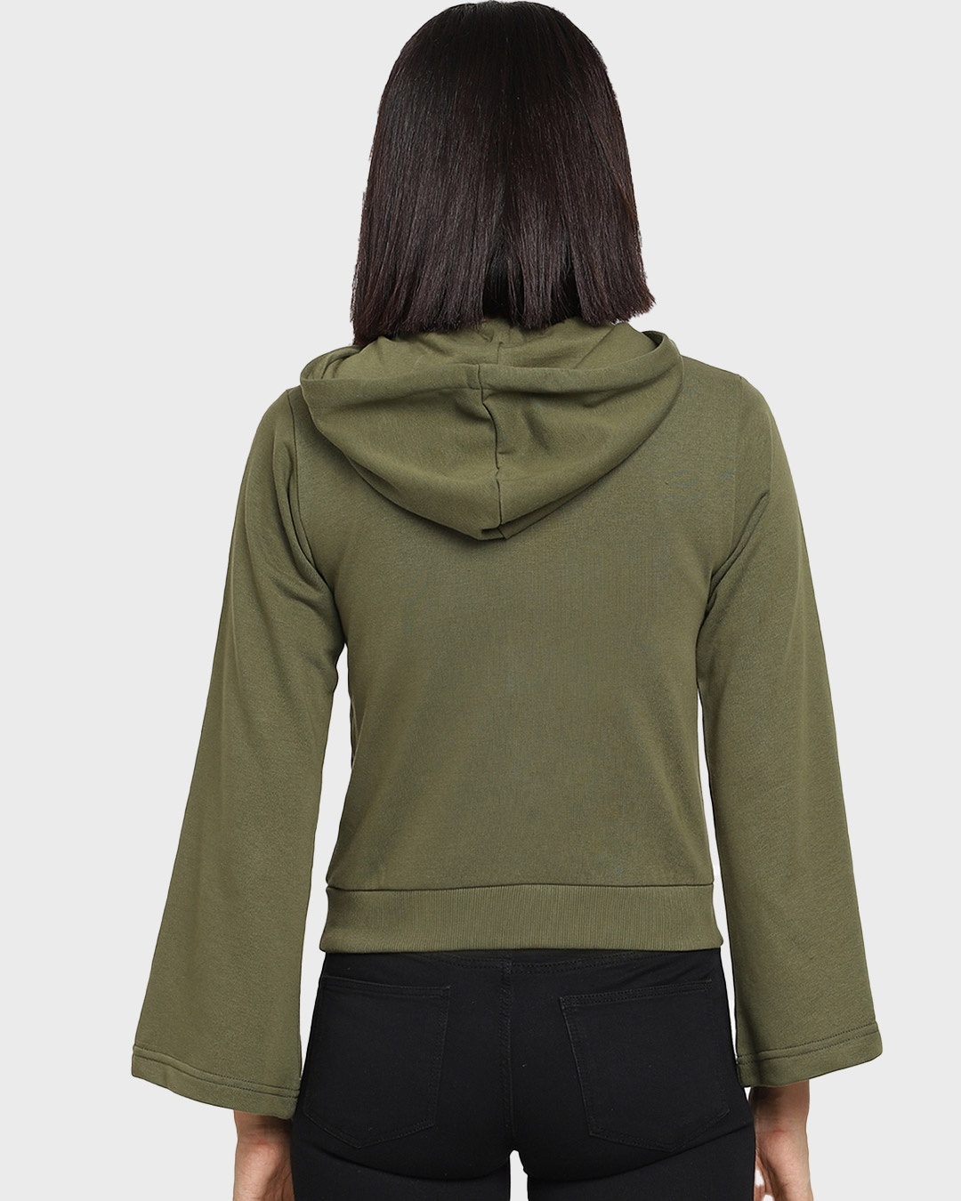 Shop Women's Solid Olive Hoodie-Design