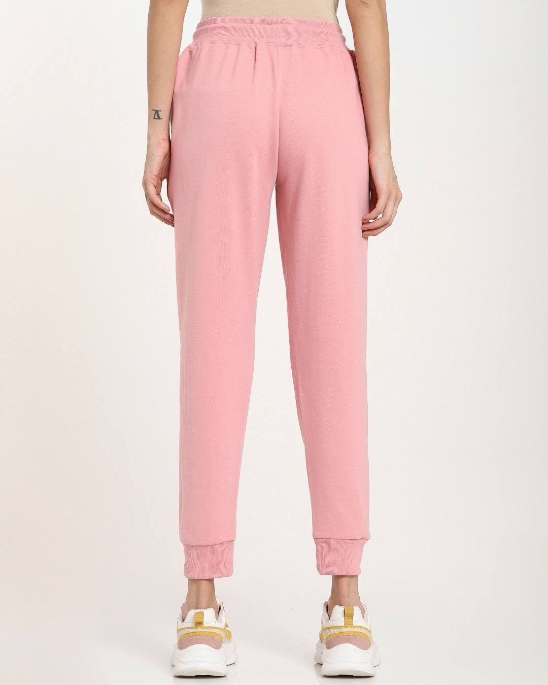 Buy Women's Solid Pink Joggers for Women pink Online at Bewakoof