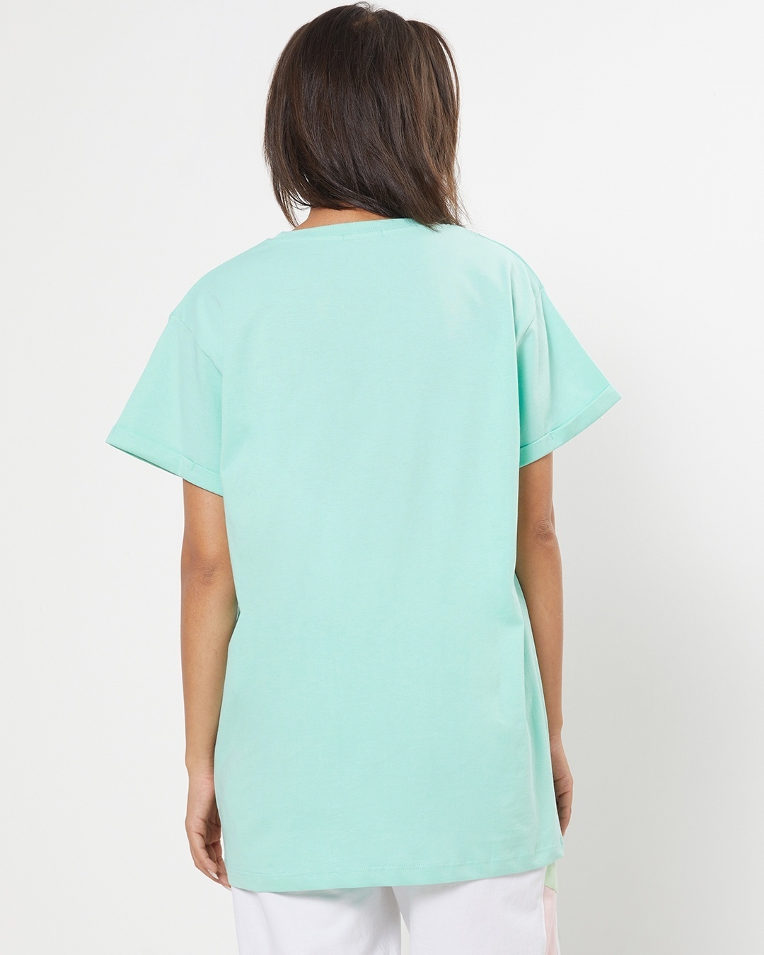 Shop Women's Sun-Kissed Green Boyfriend T-shirt-Design