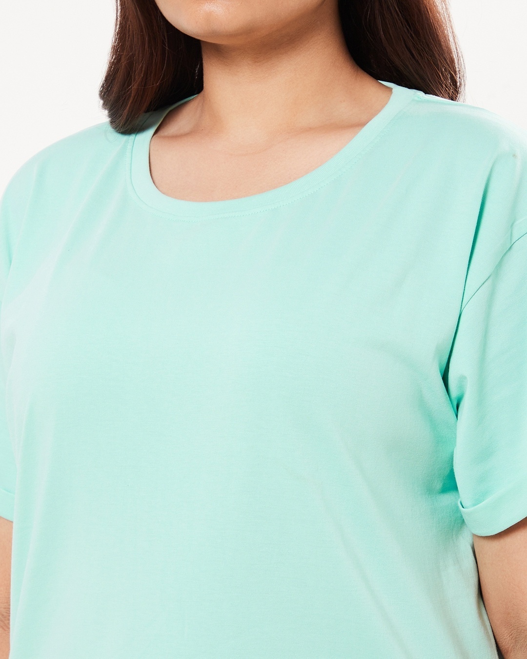 Shop Women's Sun-Kissed Green Plus Size Boyfriend T-shirt