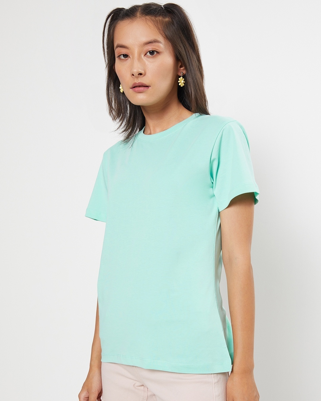 Shop Women's Sun-Kissed Green T-shirt-Back