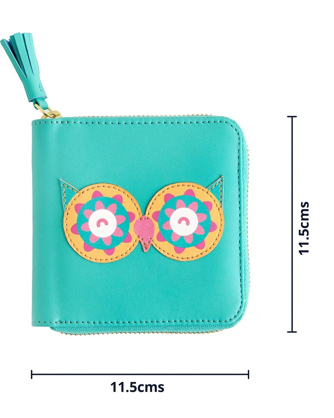 Shop Women's Teal Classics owl Mini Wallet-Design