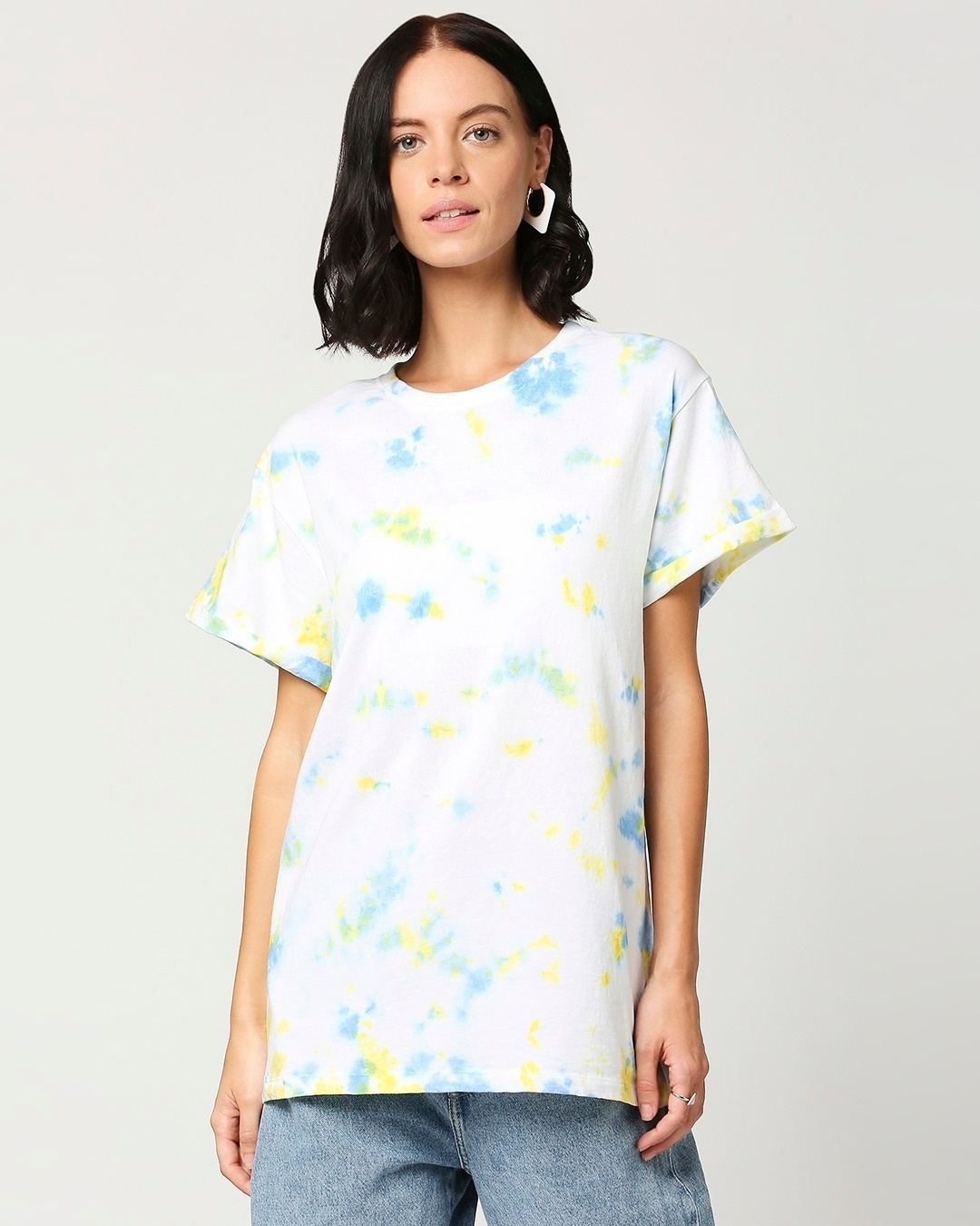 Shop Women's Tie & Dye Printed T-shirt-Back