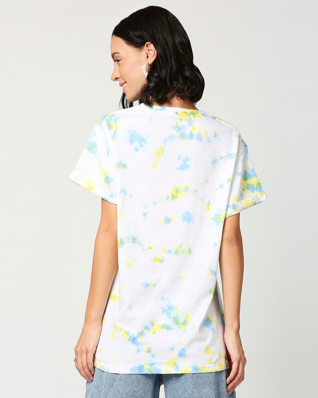 Shop Women's Tie & Dye Printed T-shirt-Full