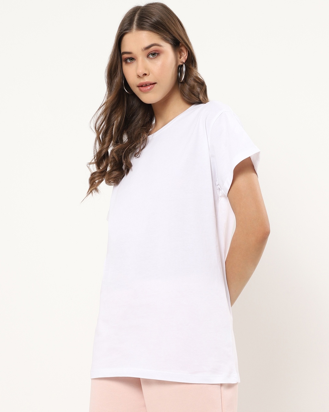 Shop Women's White Boyfriend T-shirt-Design