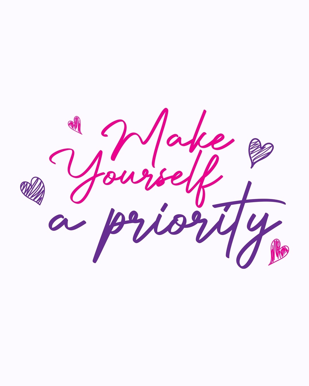 Shop Women's White Make Yourself A Priority Printed T-shirt-Full