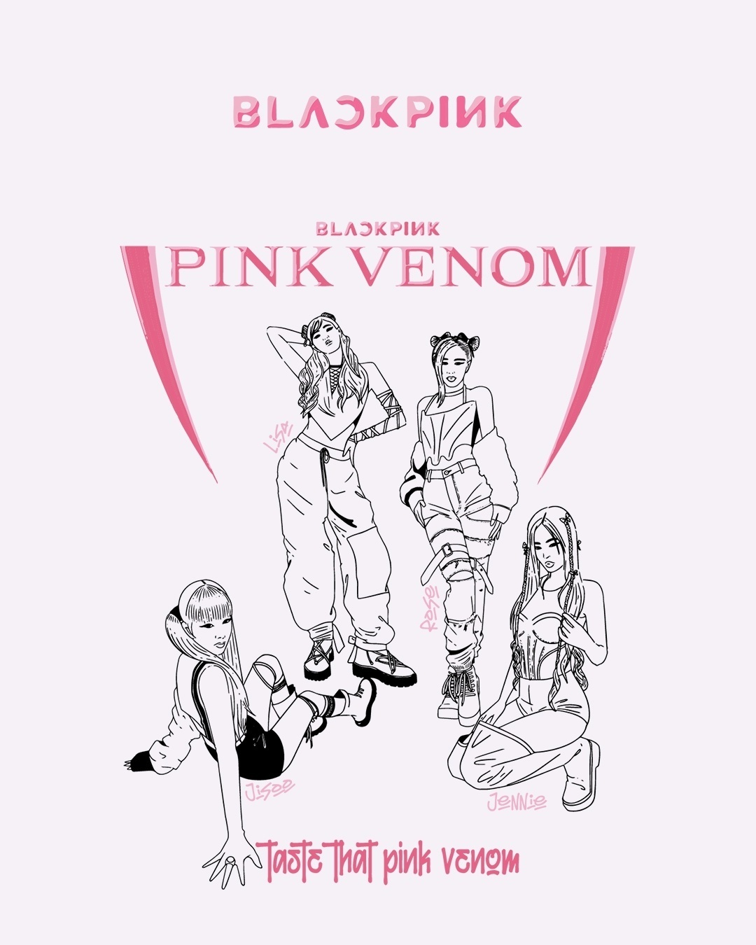 Shop Women's White Pink Venom Graphic Printed Oversized T-shirt