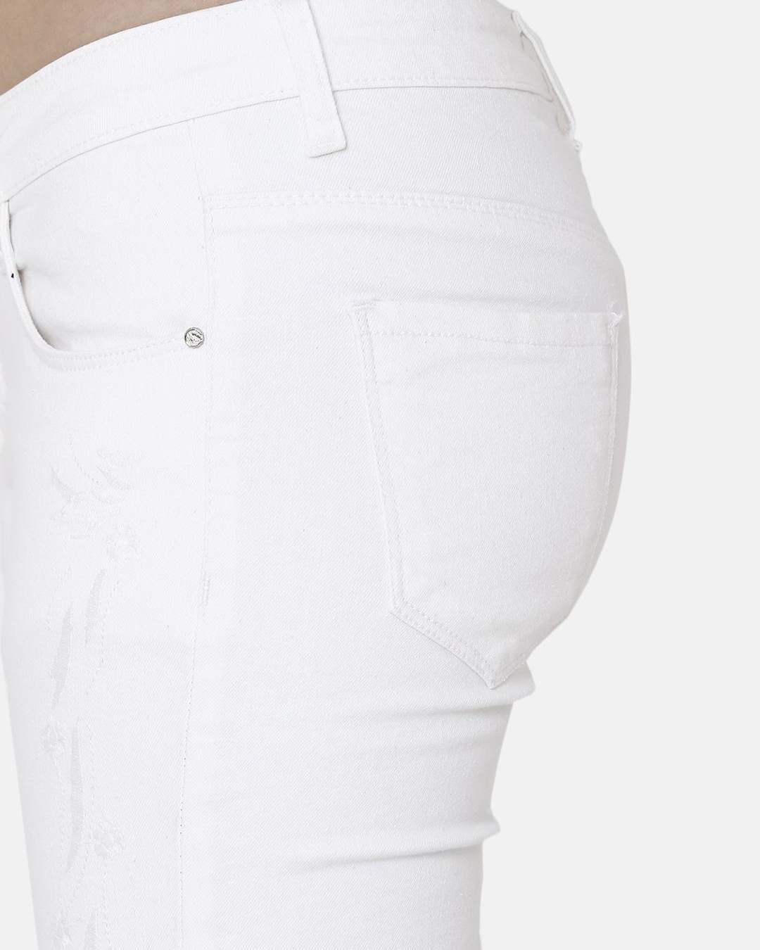 Buy Women's White Slim Fit Jeans for Women White Online at Bewakoof