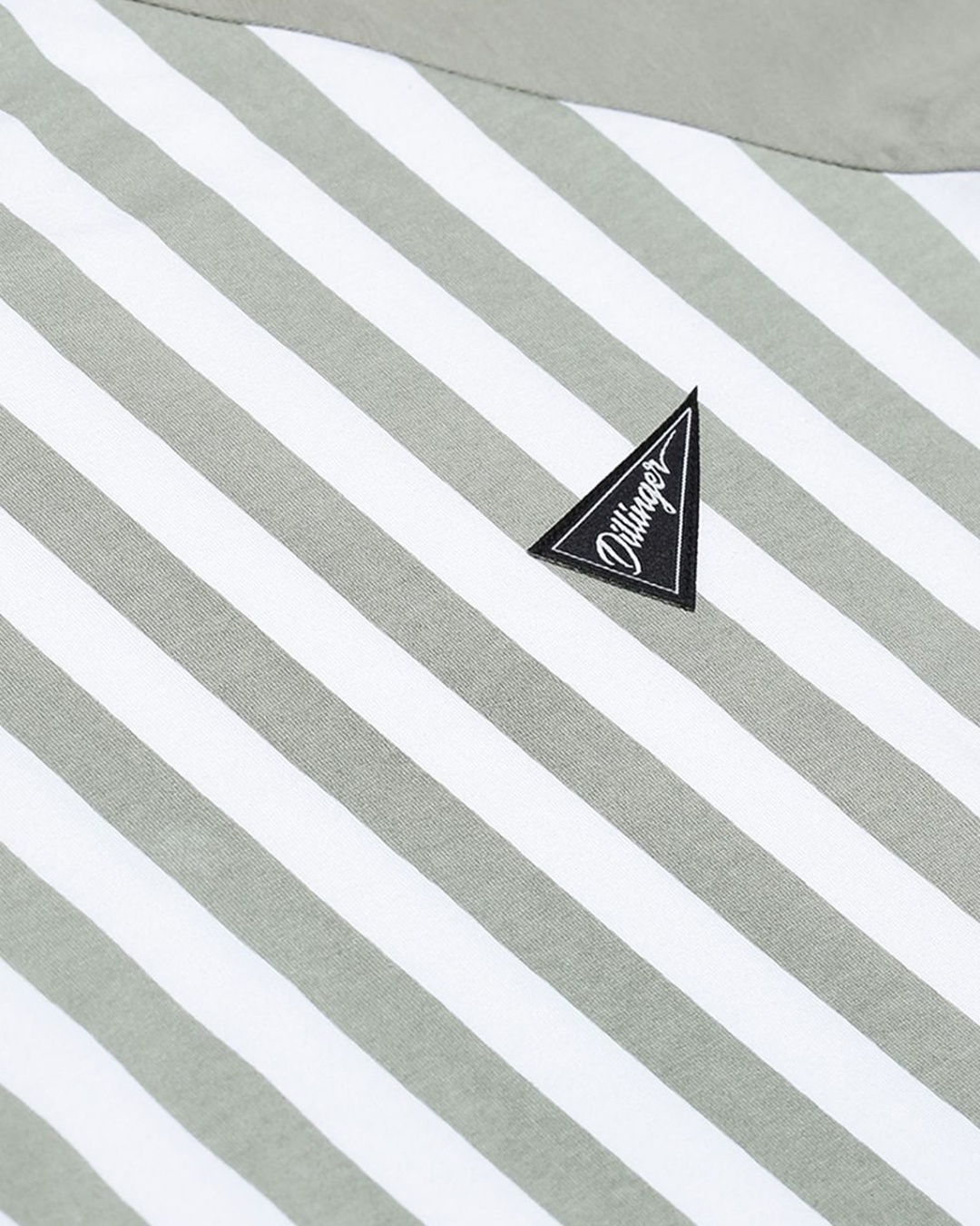 Shop Women's White Striped T-shirt-Full