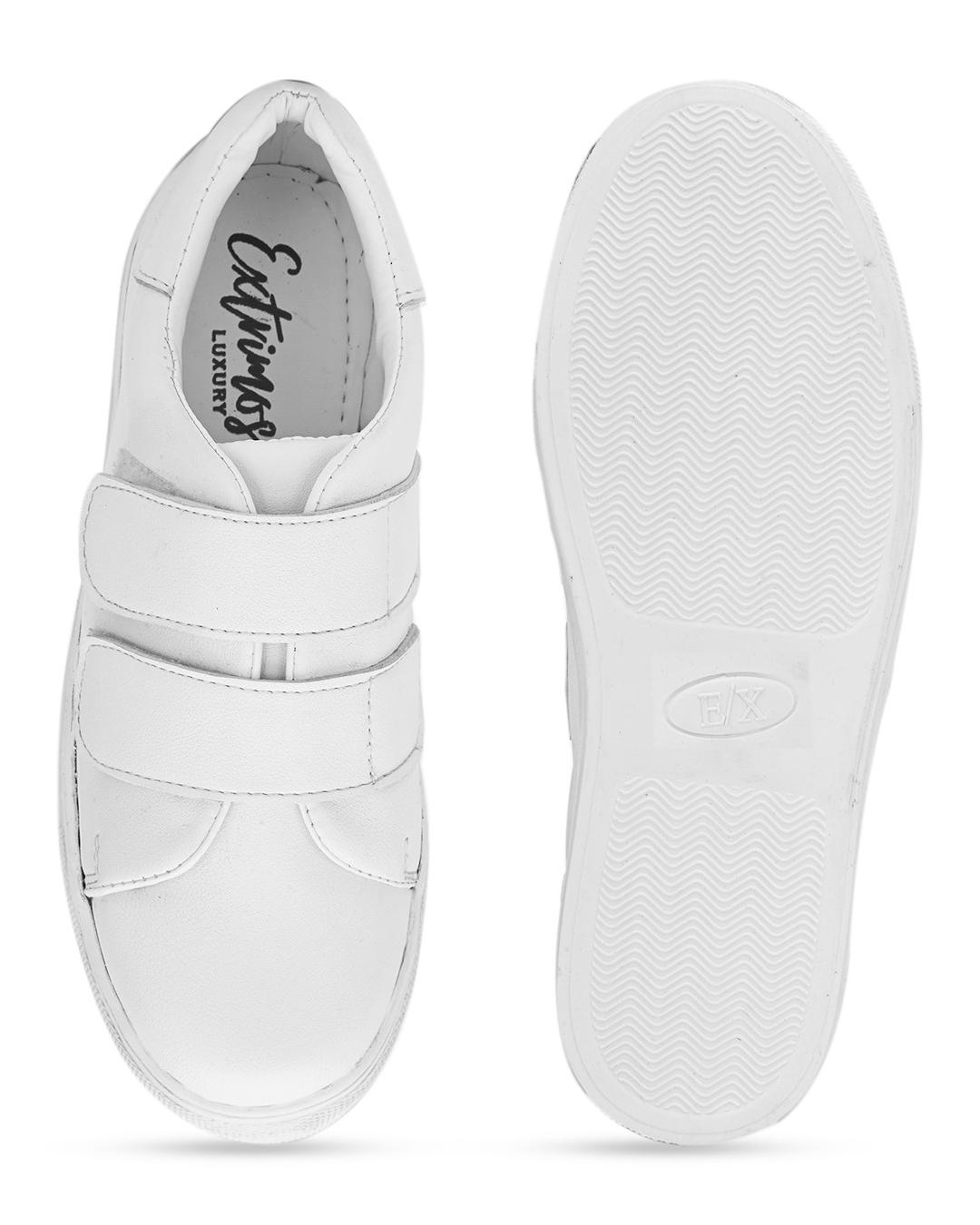 Buy Women's White Velcro Casual Shoes Online in India at Bewakoof