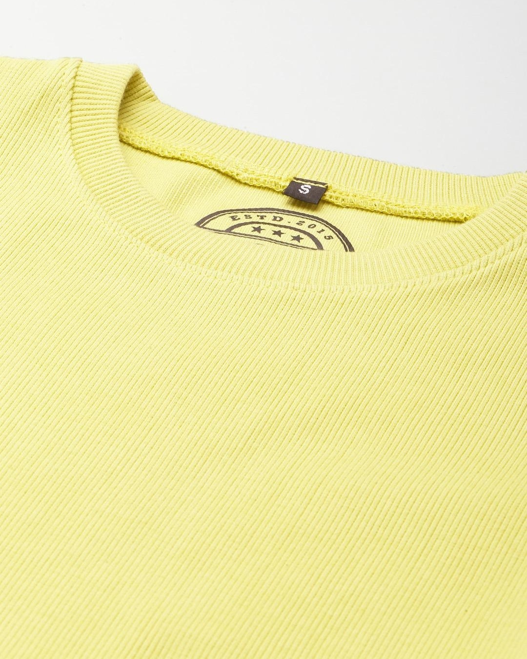 Shop Women's Yellow Crop T-shirt