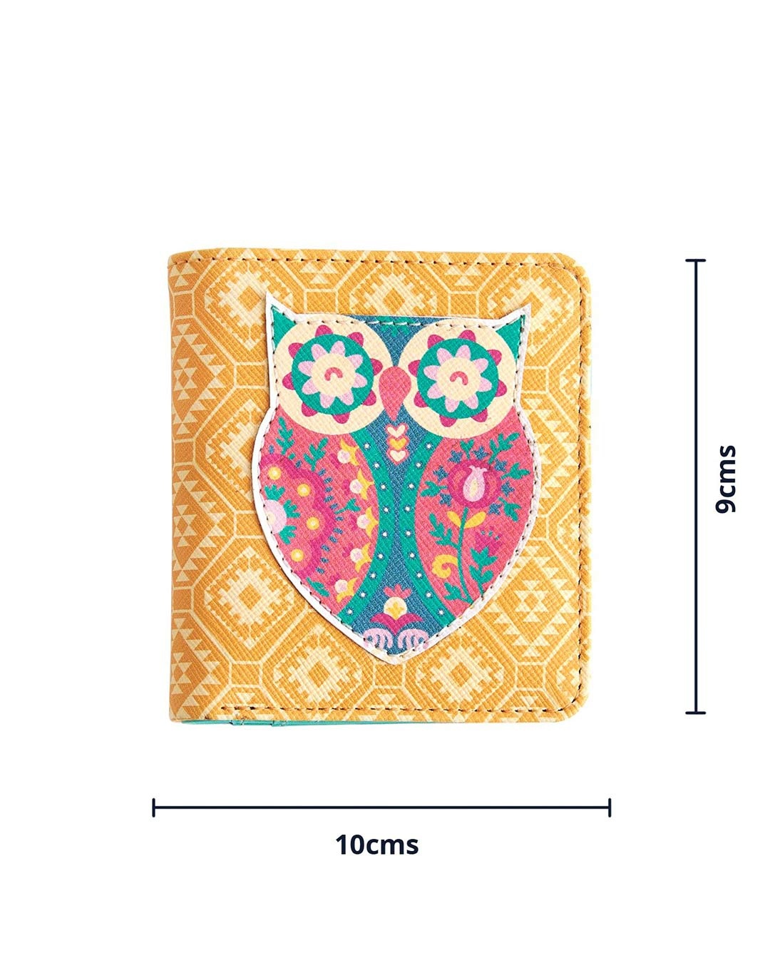 Shop Women's Yellow Classics owl Printed Mini Wallet-Design