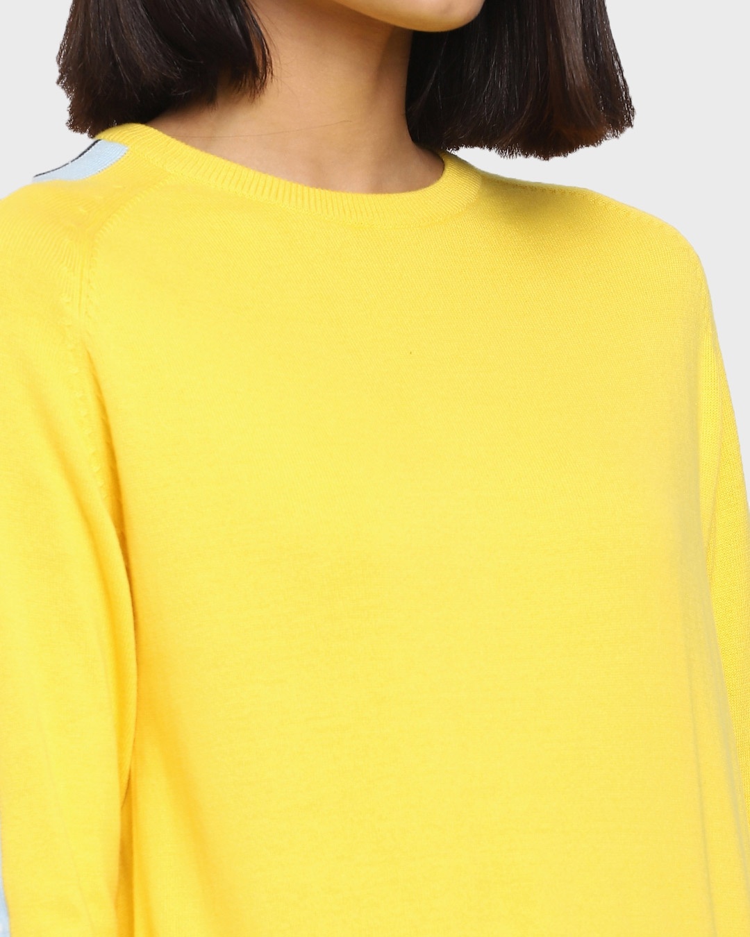 Shop Women's Yellow Flat Knit Sweater