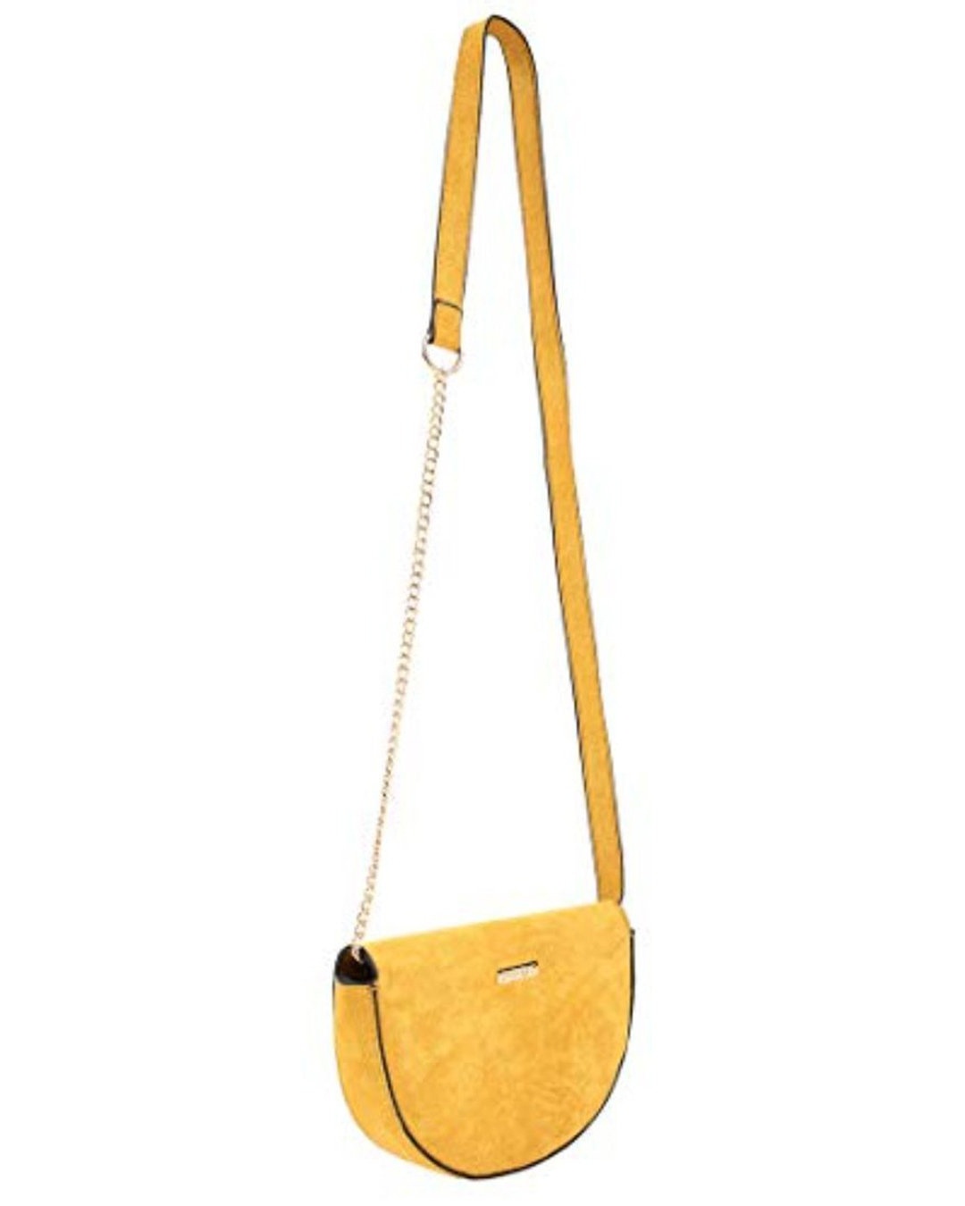 Shop Women's Yellow Half Moon Sling Bag-Design