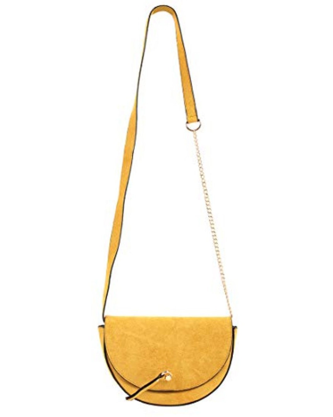 Shop Women's Yellow Half Moon Sling Bag-Full