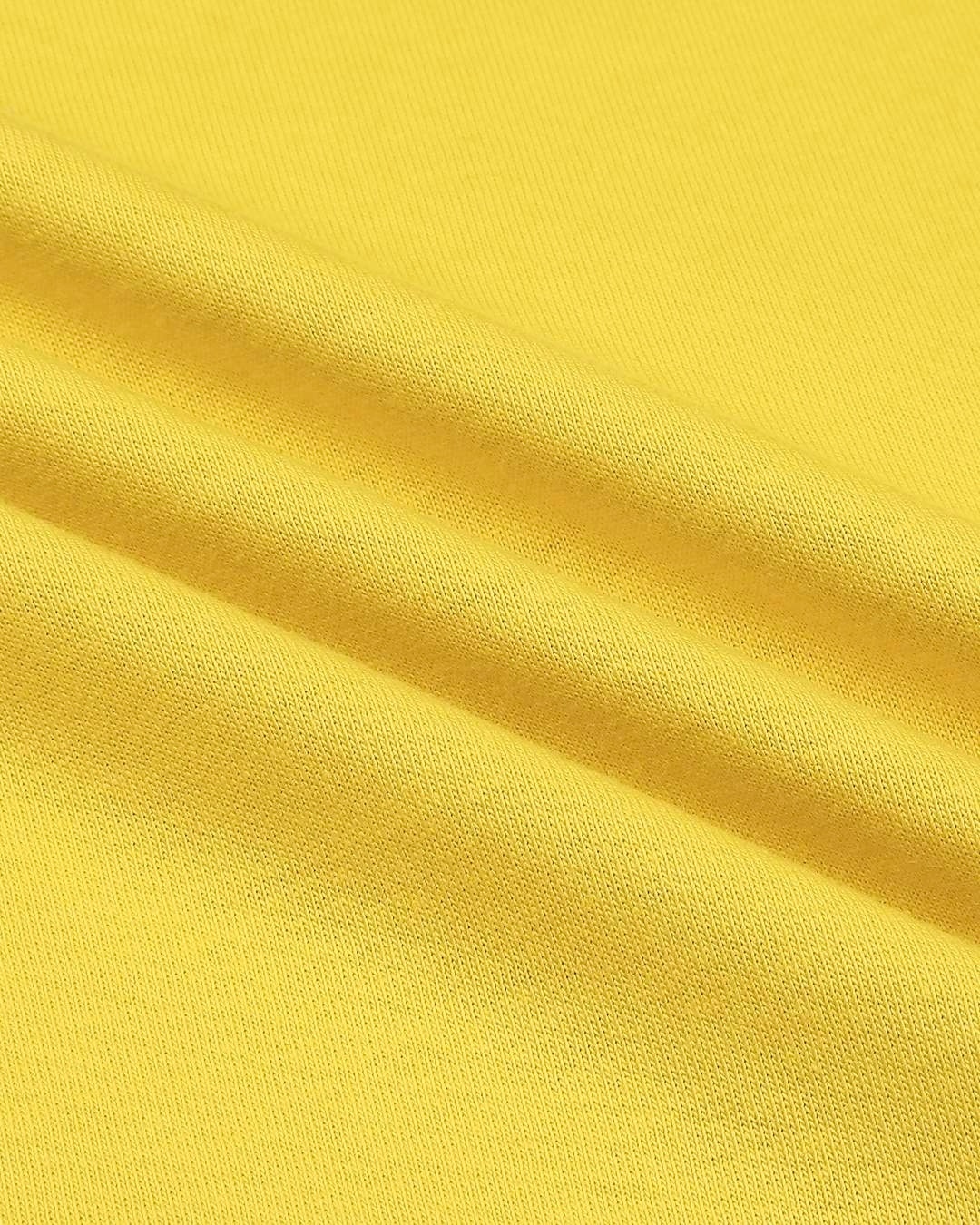 Shop Women's  Yellow Printed Slim Fit T-shirt