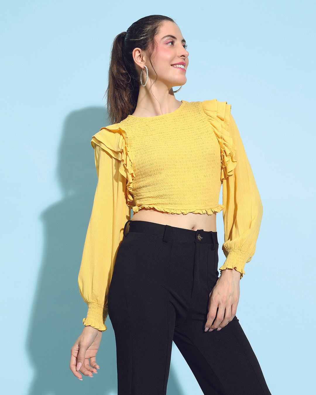 women wearing yellow tops on vansant panchami