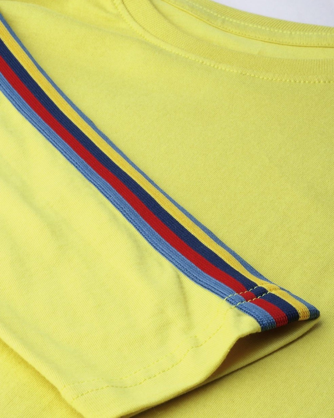 Shop Women's Yellow Solid T-shirt-Full