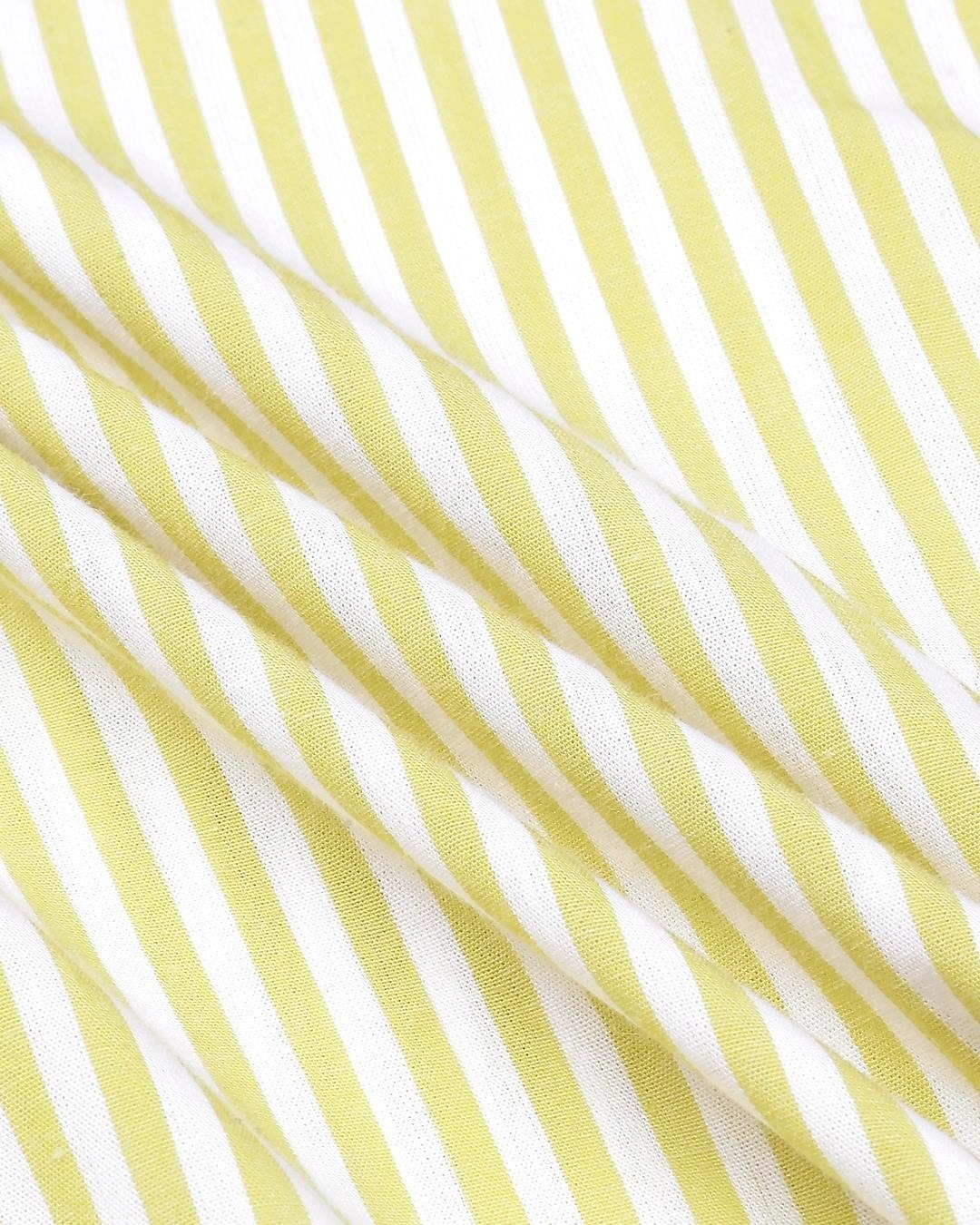Shop Women's Yellow Yarn Dyed Striped Tunic