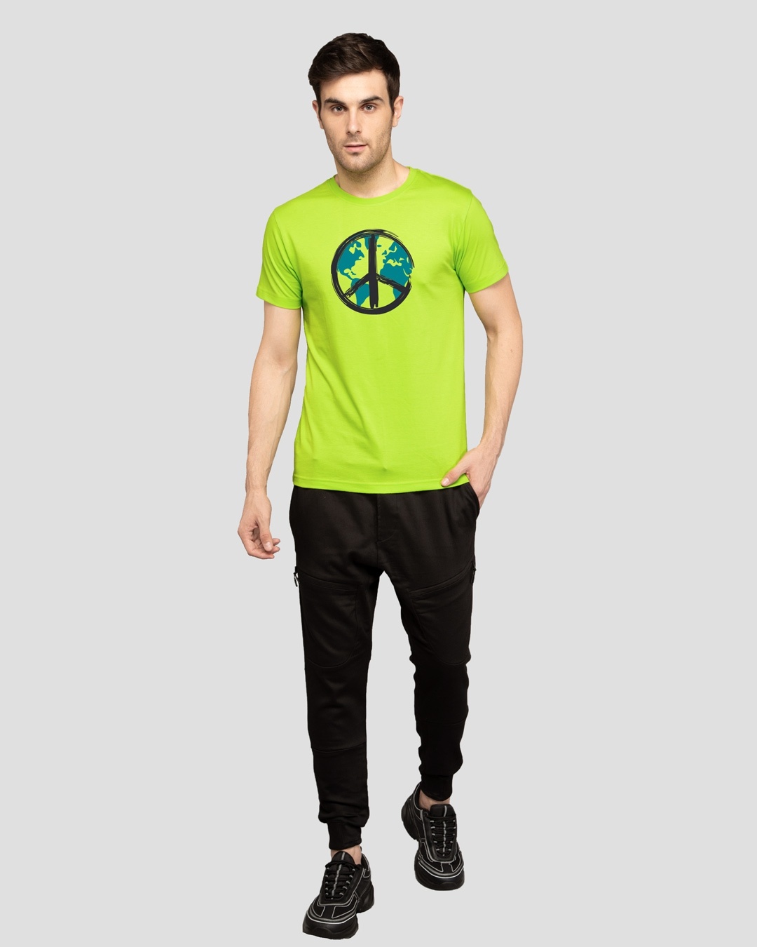 Shop World Peace Half Sleeve T-Shirt-Design